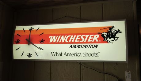 1980's Winchester Ammo Clock