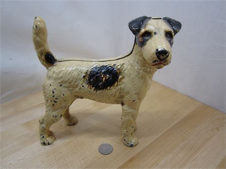 Cast Iron Hubley Dog Doorstop 11 inches tall