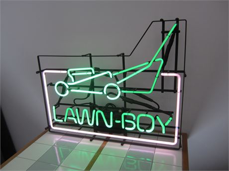 Lawn Boy Neon Sign COOL!!!