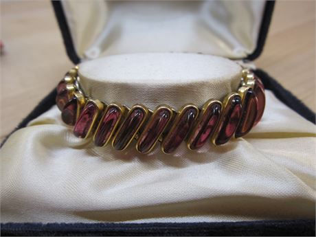 Beautiful Carmen Purple Stone Expanding Bracelet