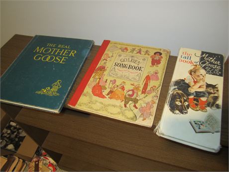 Vintage Mother Goose Book Lot