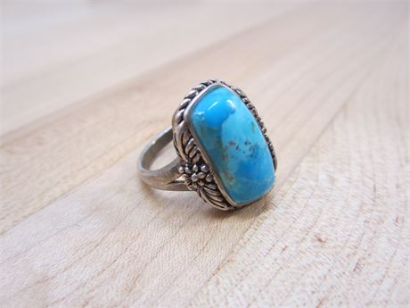 Sterling & Turquoise Multi Color Ring