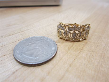 Yellow Gold 14kt Ring Crown Ring (most rings are Sz 10)