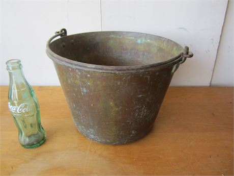 Vintage Brass bucket Very Nice! Will clean up!