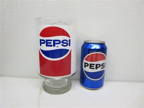 1970's Pepsi Large Glass
