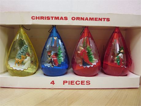 Jewel Brite 4 Pack Christmas Ornaments Wise Men Nice!