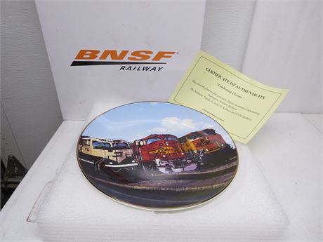 BNSF Railroad Engine Collector Plate 25th Anniversary Plate