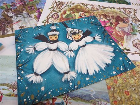 1970's Unused Christmas Card Lot 25+