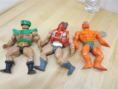 Lot of 3 He-Man Figures Beast Man Lot