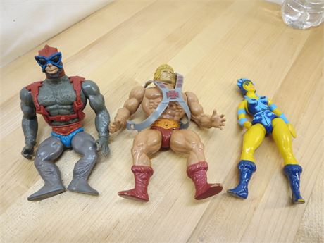Lot of 3 He-Man Figures He-Man Lot